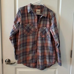 Blue and Orange Mudd Flannel